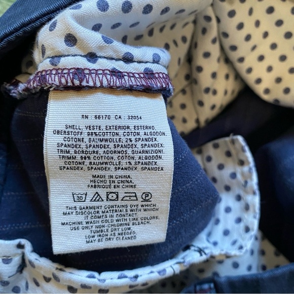 Anthropologie Pilcro Fit Hyphen Pants Size 29‎ Striped Blue Trouser Straight - Picture 4 of 11